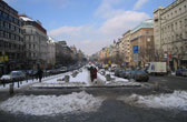 Het Wenceslasplein in Praag