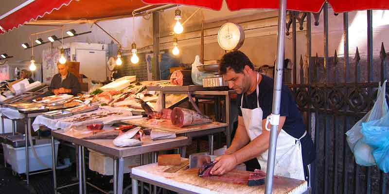 Sicilie vismarkt