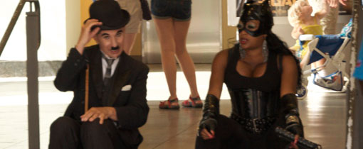Charlie Chaplin en Catwoman in Hollywood