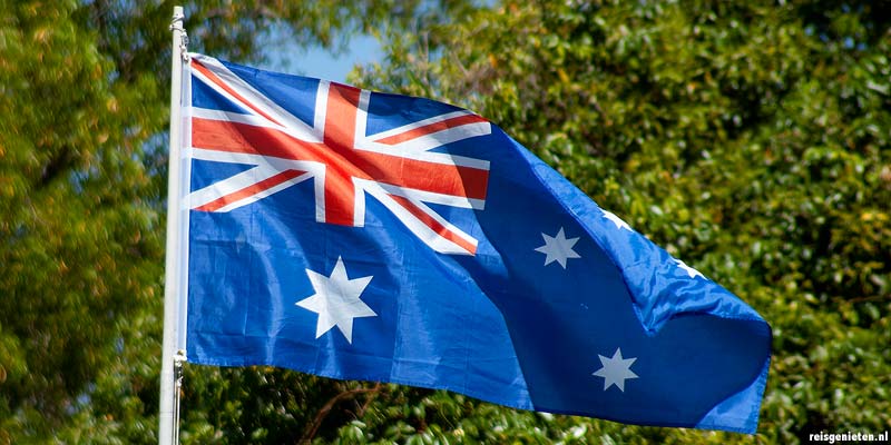 De vlag van Australië