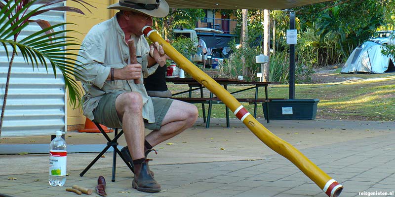 Didgeridoo speler