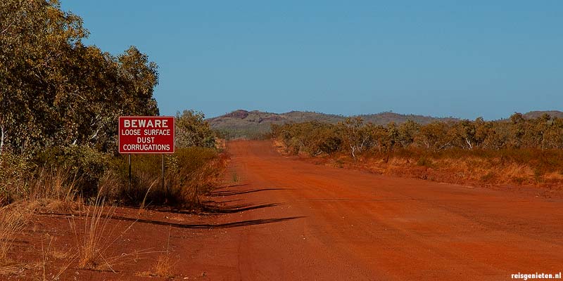 Dust Road in Australie