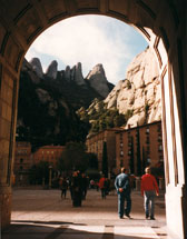 Het klooster van Montserrat bij Barcelona