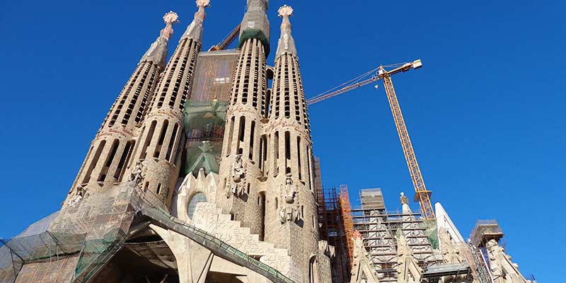 Sagrada Familia in aanbouw
