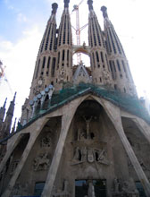 De Sagrada Familia van Gaudi in Barcelona