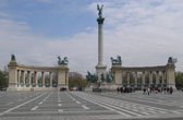 Het Heldenplein in het centrum van  Boedapest