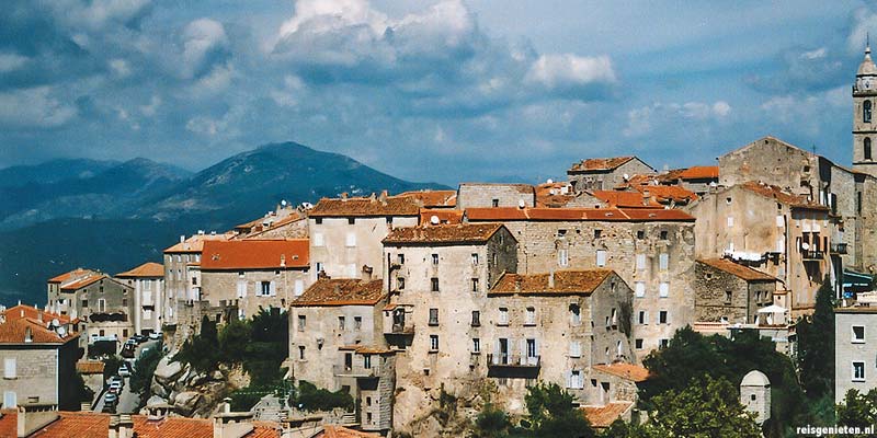 Het oude stadje Sartene op Corsica