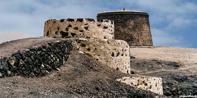 Castillo de Rico Roque in El Cotillo aan de westkust van Fuerteventura
