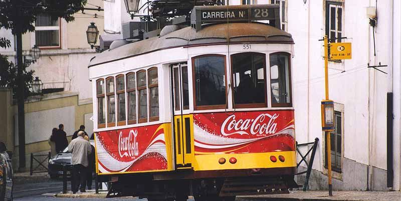 Tramlijn 28 in Lissabon