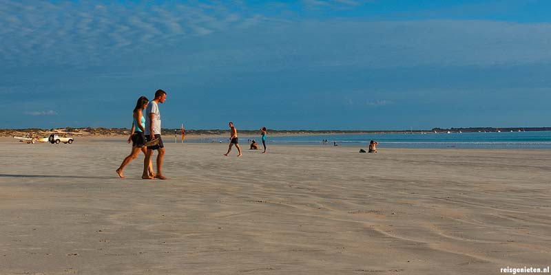 Cable Beach, het mooie grote strand van Broome