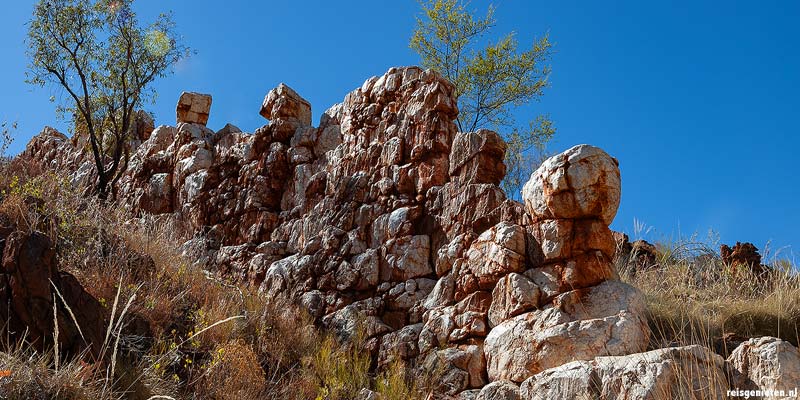 De Chinese muur bij Halls Creek in de Kimberley in noordwest Australie