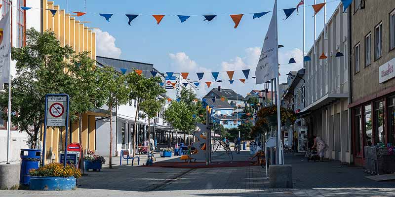 Het stadscentrum van Kirkenes