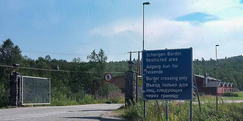 Grensovergang met Rusland bij Kirkenes