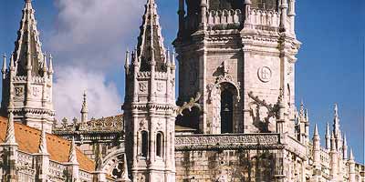 Het Mosteiro dos Jeronimos klooster in Lissabon