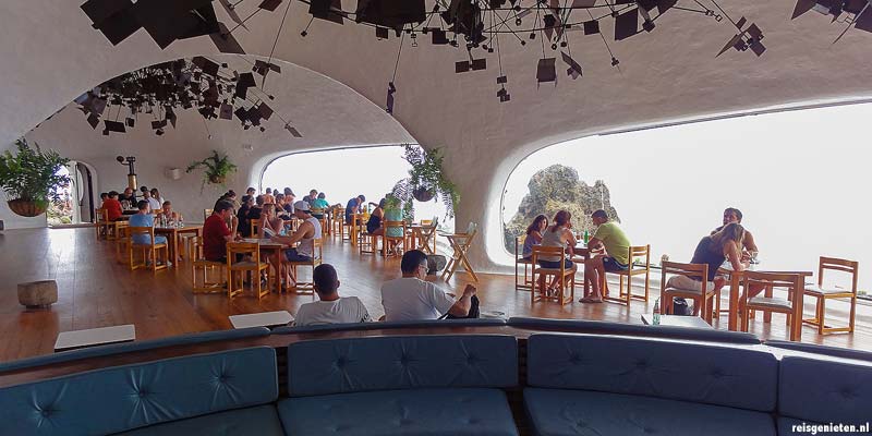 Het interieur van Mirador del Rio op Lanzarote