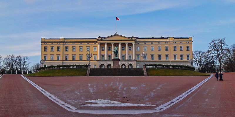Slottet, het Koninklijk paleis in Oslo
