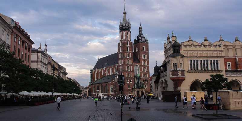 Het centrum van Krakau