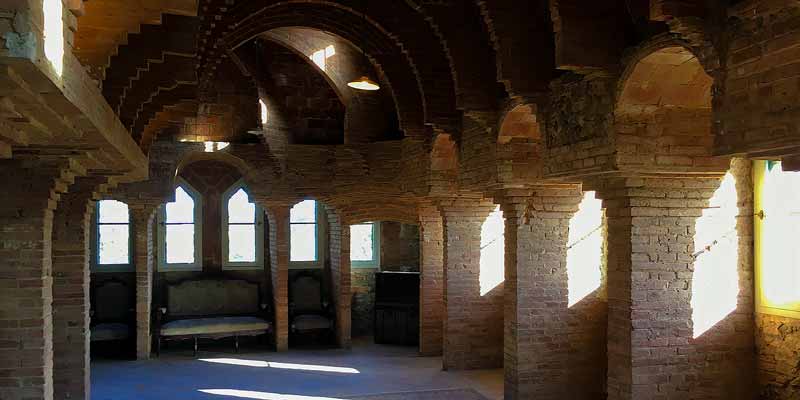 Sala dels maons. De hal der stenen was bedoeld als muziekkamer