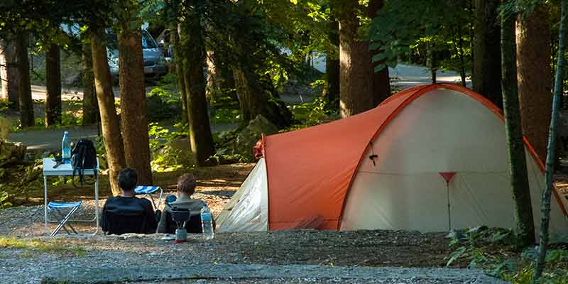Camping in de buurt van Postonje in Slovenie