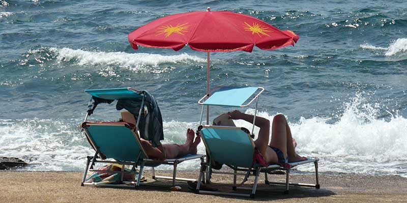 Een camping direct aan de Adriatische Zee in Slovenie