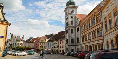 Het plaatsje Loket in Tsjechië