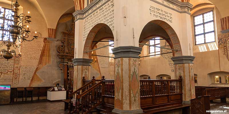Stenen Synagoge in Tykocin, in het noordoosten van Polen