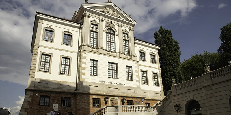 Het Chopin museum in Warschau, Polen