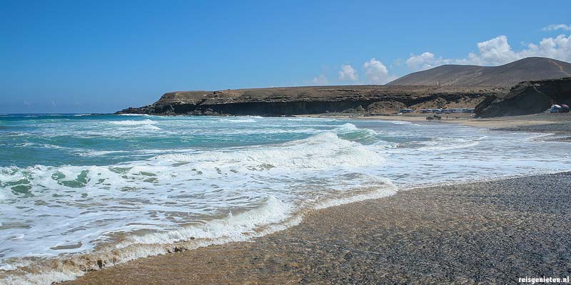 De westkust van Fuerteventura op de Canarische Eilanden