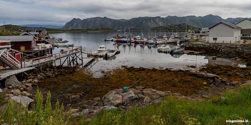 Het vissersdorpje Gjesvaerg op Magerøya