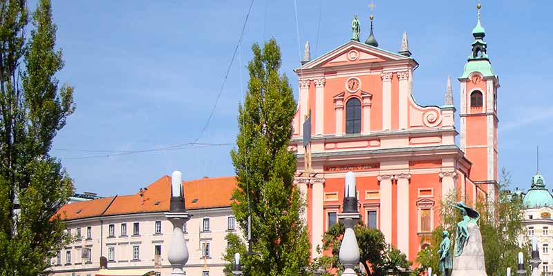 Ljubljana, de hoofdstad vanSlovenie