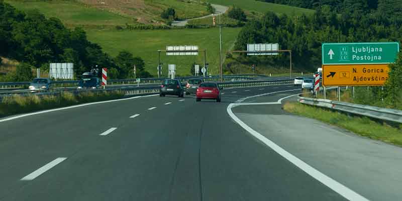 Autosnelweg in Slovenie